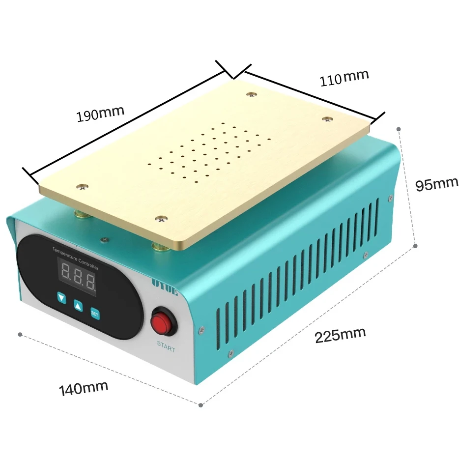 Max 7 inch Phone Screen Separator 50-130 ℃ Heating Temperature Smartphone LCD Repair Machine Build-in Vacuum Pump