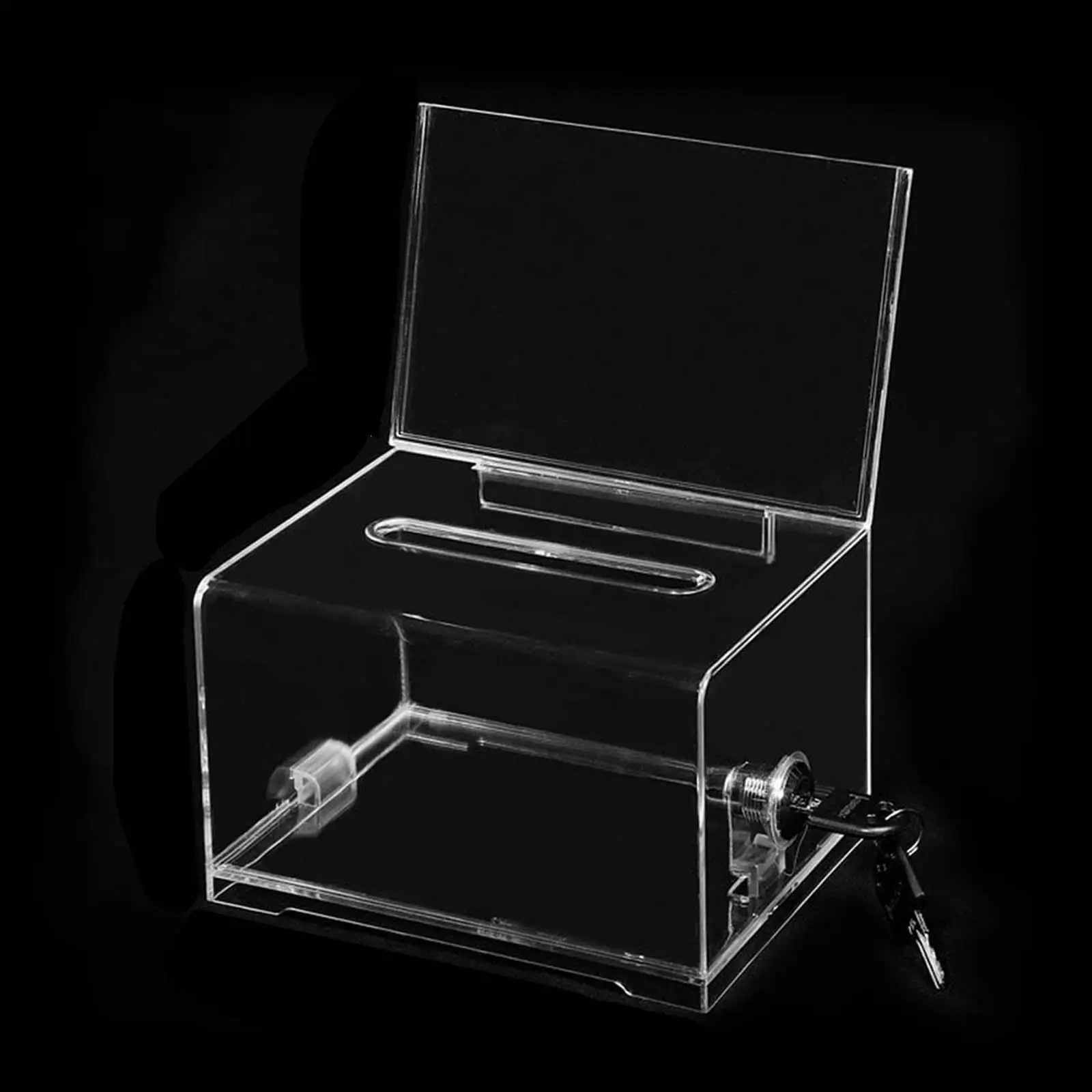 Clear Voting Box Suggestion Box Charity Ballot Box Comment Box Acrylic Donation Box for Tabletop Community Events Desk