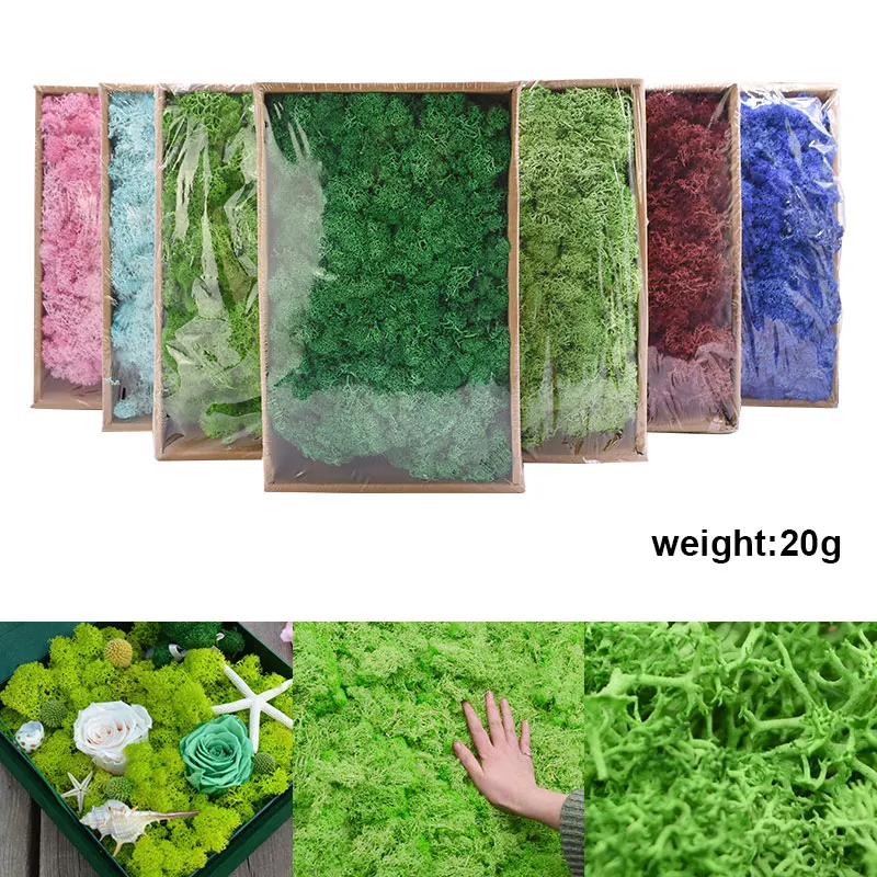 New Green Moss for Crafts Natural Artificial Moss Decorative Faux Moss for  Potted Plants 28 OZ Multipurpose Faux Craft Moss for - AliExpress