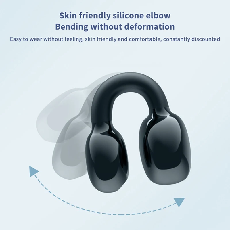 Wireless Earbuds Bluetooth Headset Clip Ear Noise Reduction Earphone Single Ear Headphones For Sport Running Music Headset