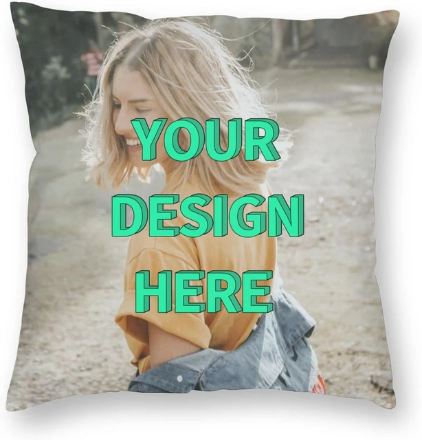 Personalize 18x18 Photo Throw Pillows, Custom Decor