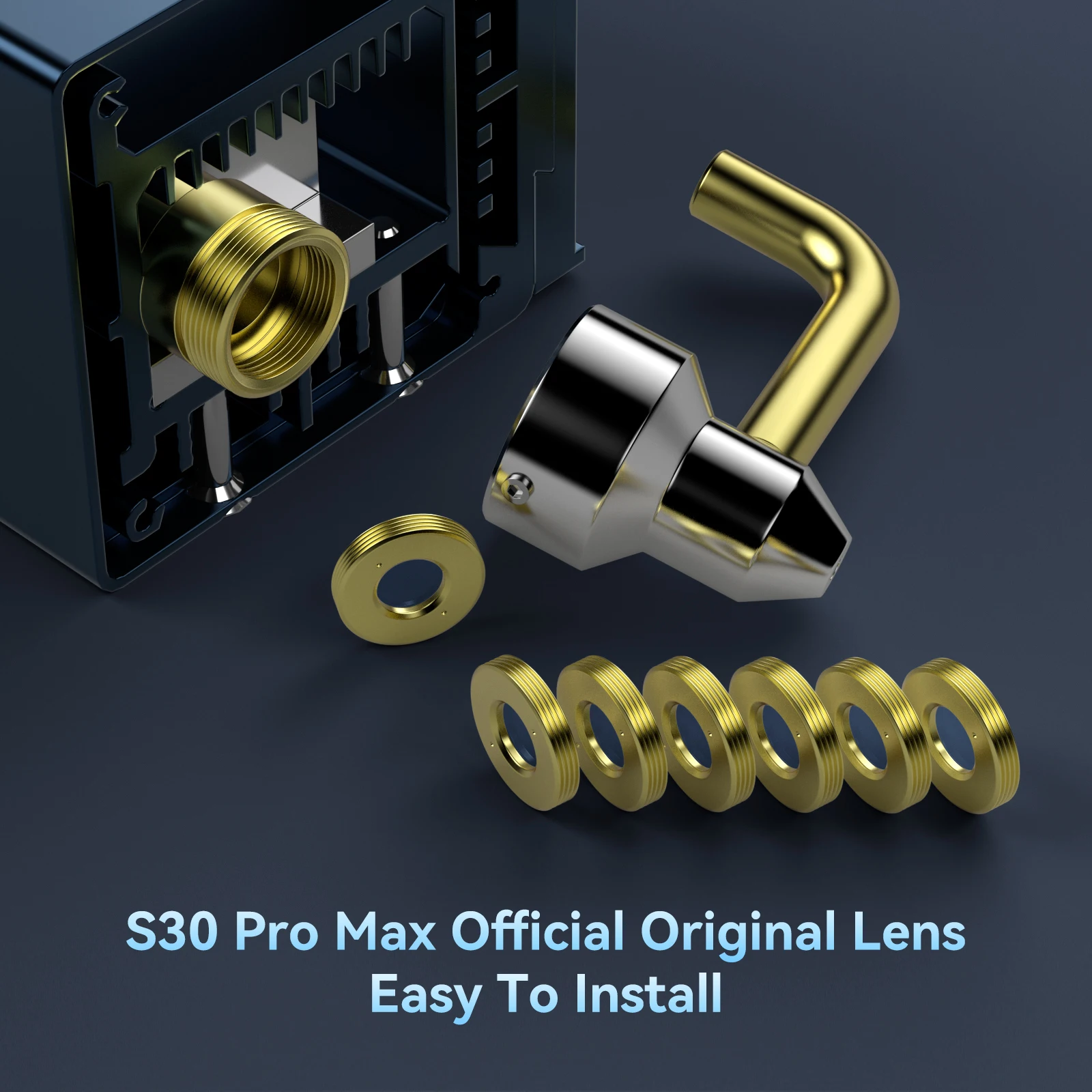 Laser Lens Laser Equipment Parts 6PCS Standard Lens for SCULPFUN S30 Pro Max /Ultra-22W / 33W Laser Len Reinforced Surface Anti-oil & Anti-smoke HighTransparent