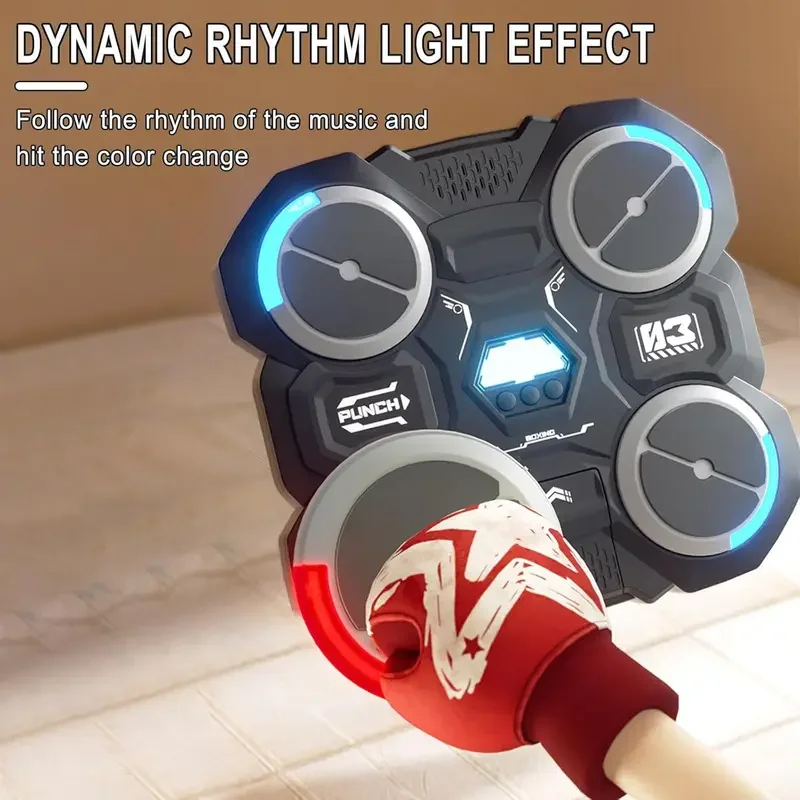 Funny Music Boxing Machine For Children Smart Music Boxing Machine Wall Mounted Decompression Wall Target Toys Trainer