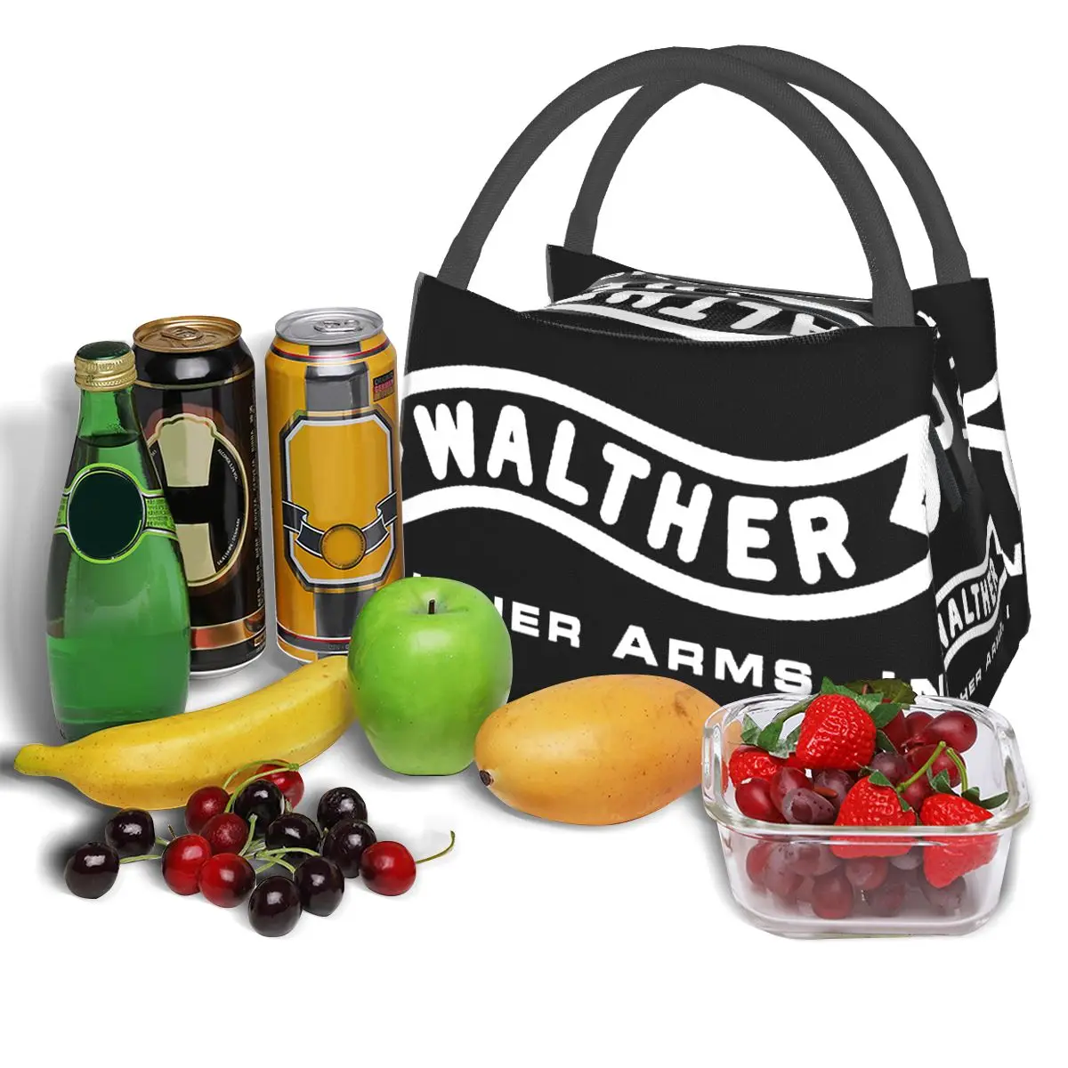 Walther Arms Logo Portable insulation bag for Cooler Thermal Food Office Pinic Container