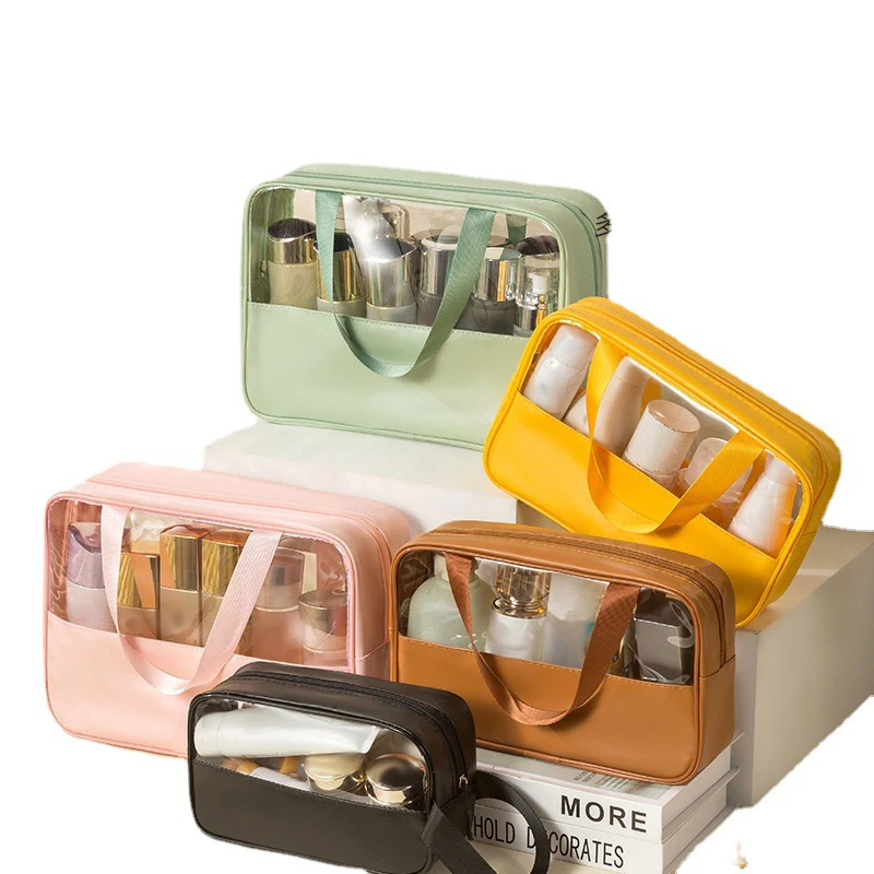 

Transparent Waterproof Travel Cosmetic Bag Makeup PVC Toiletry Wash Bag Holder