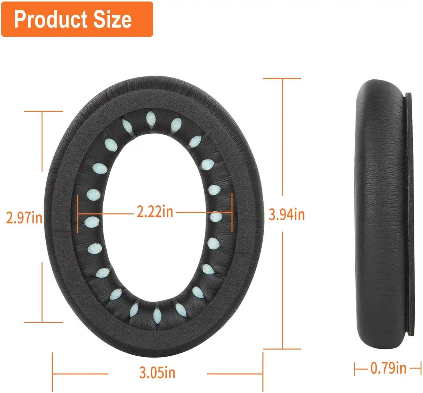 Coussinets Rechange Bose QC15/QC25/AE2/QC2 - Cuir Souple, Mousse Mémoire, Isolation Phonique