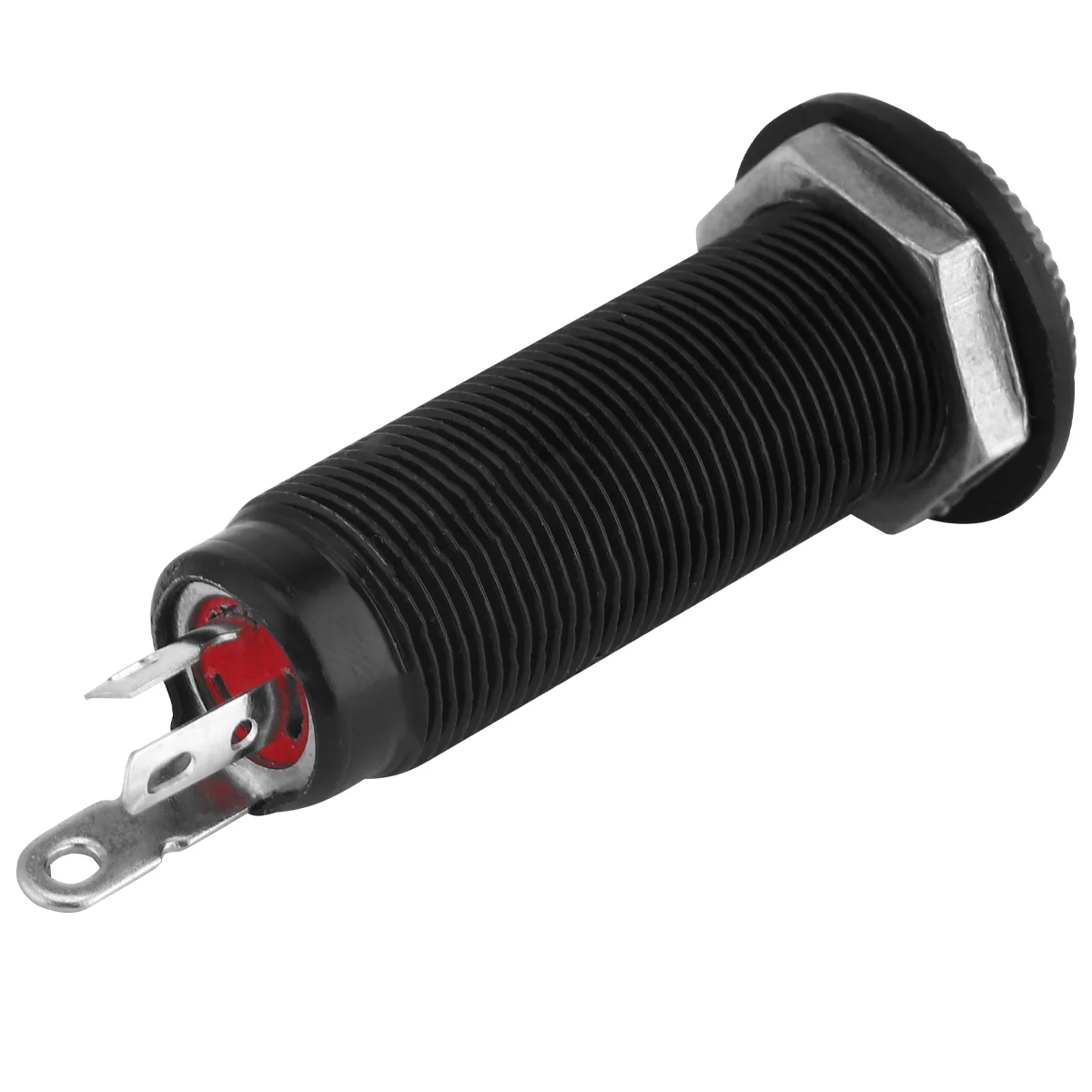 

End Pin Output Jack Endpin Jack Socket for Bass Acoustic Electric Guitar ( Black )