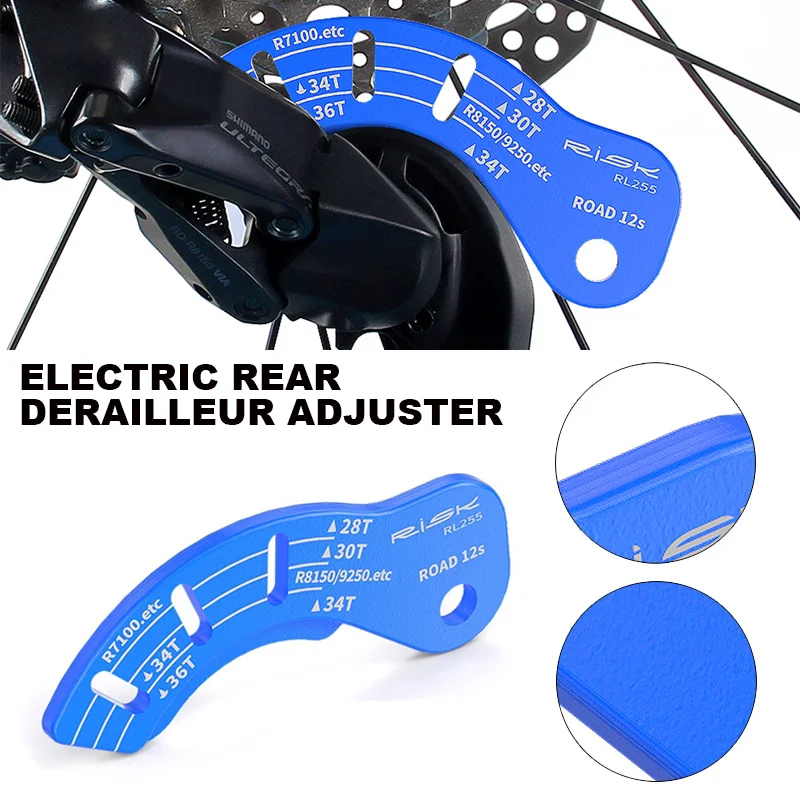 RISK Electric Rear Derailleur Adjuster Adjustment Gauge Guide Tool Chain Gap Tool for Road Bike R7100 R7150 RX820 R8150