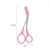 Eyebrow Trimmer Safe Makeup Scissors Eyebrow Trimmer Stainless Steel Comb Style Eyebrow Scissors Shaver Trimmer Makeup 4