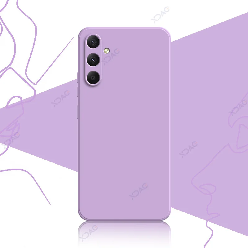 Luxury Dual Liner Protective Phone Cover - Full Shockproof Square Liquid Silicone Coque