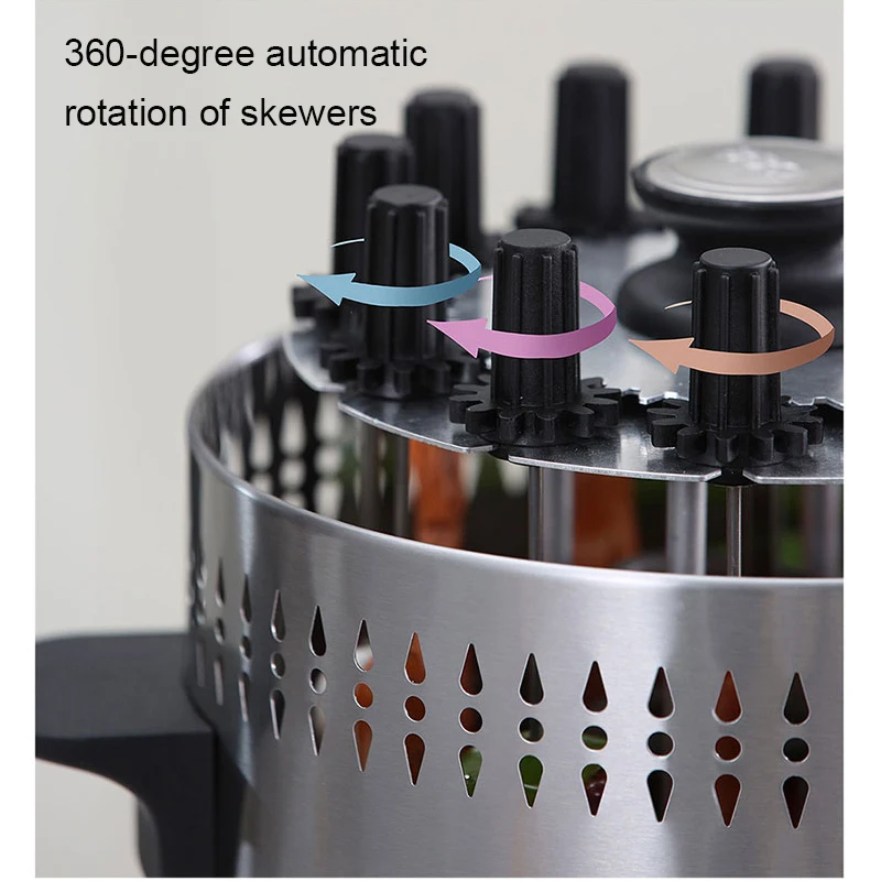 Royal Catering Coltello Elettrico Kebab - 3000 Giri/min, Taglio 60 Kg/h, A Batteria
