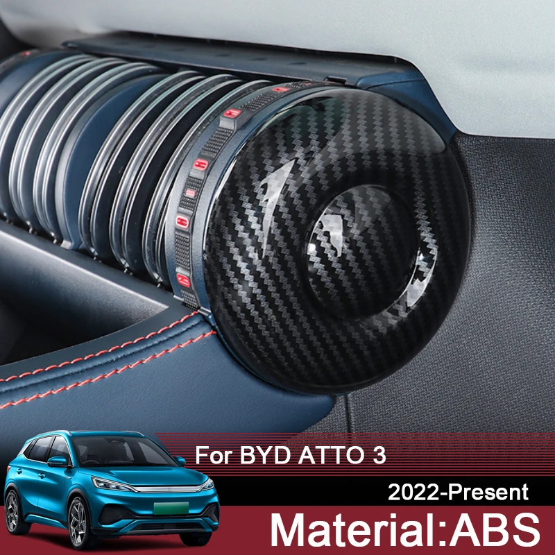 

For BYD ATTO 3 2022-Present ABS Car Styling Internal Front Air Vent Outlet Frame Sequins Protective Stickers Auto Accessories