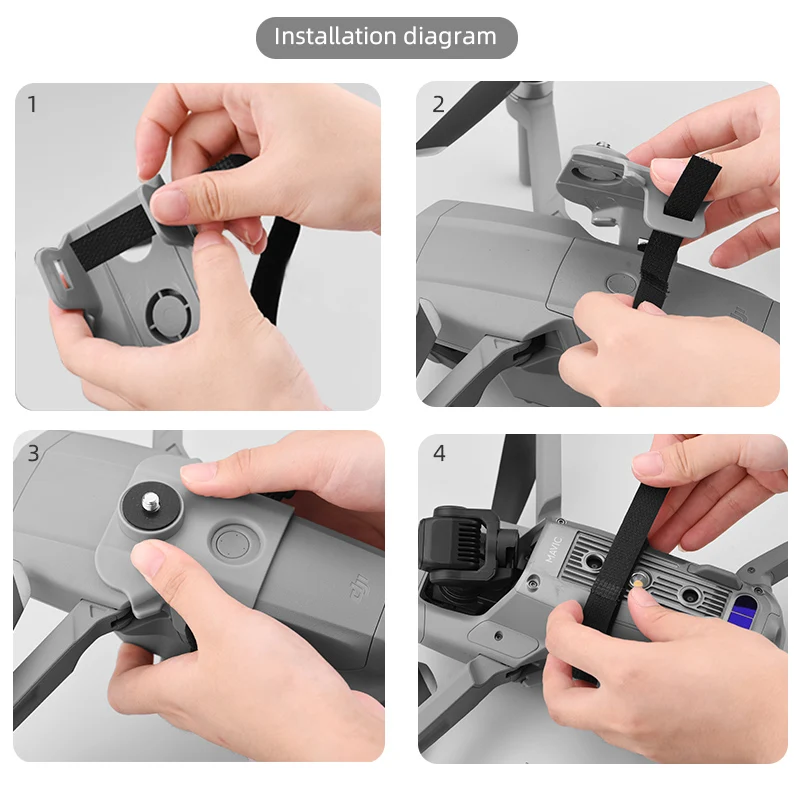 the length of the cable tie can be trimmed according to the size of the fuselage during