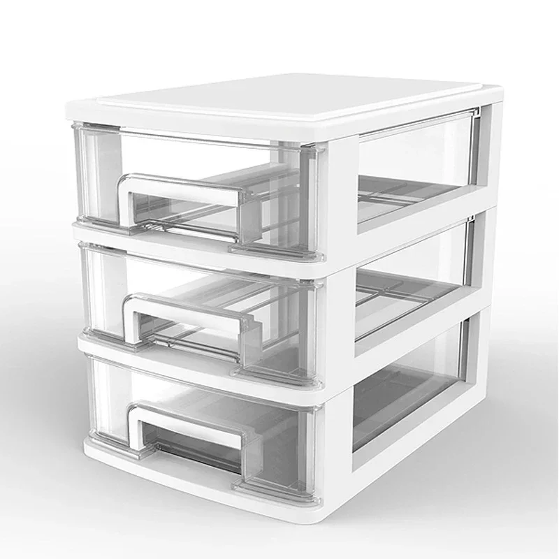 

Desktop Storage Box Drawer Type Office Desk Storage Cabinet Stationery Cosmetics Medicine Transparent Box Debris Storage Box