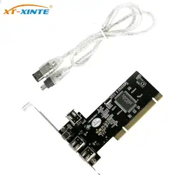 Carte d'acquisition vidéo PCI to1394A, 4 Ports (3 + 1), adaptateur d'extension de contrôleur, PCI 3x6 broches 1x4 broches 1394 ieee firewire 800 