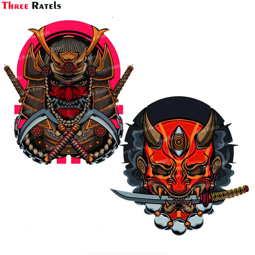 

Three Ratels J231 Japanese Legendary Samurai Stickers For Bmw F30 Occlusion Scratch DIY Vinyl Material Decor Decals