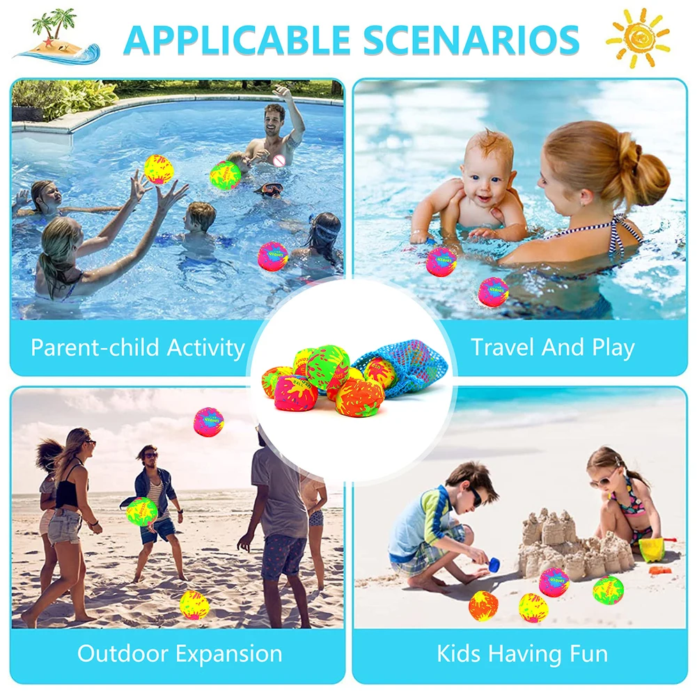 12pcs/set Water Fight Splash Toy Quick Fill Waterfall Ball Reusable Party Supplies Tear Resistance Summer Outdoor Pool Beach Toy