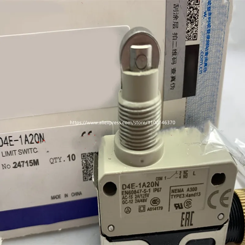 5pcs D4E-1D10N D4E-1B10N D4E-1A10N D4E-1E10N D4E-1A20N New Small Sealed Travel Limit Switch