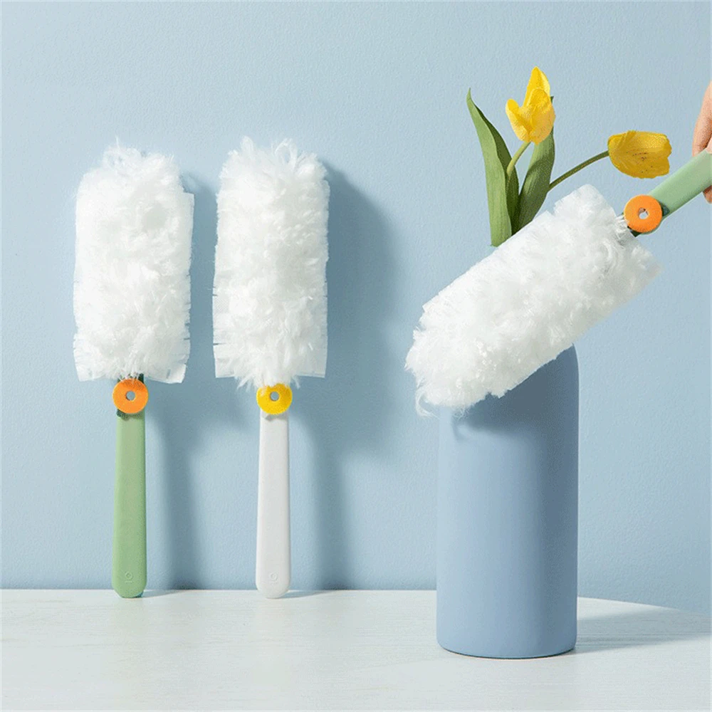 

Household Duster Disposable Electrostatic Absorbent Fiber Duster Removable Dust Removal Brush Cleaning Microfiber Dusting Brush