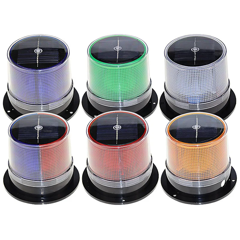 Magnetic Solar Warning Flash Light Waterproof And Dust-proof Strobe Lights for Cars And Boats Night Tower Crane Light
