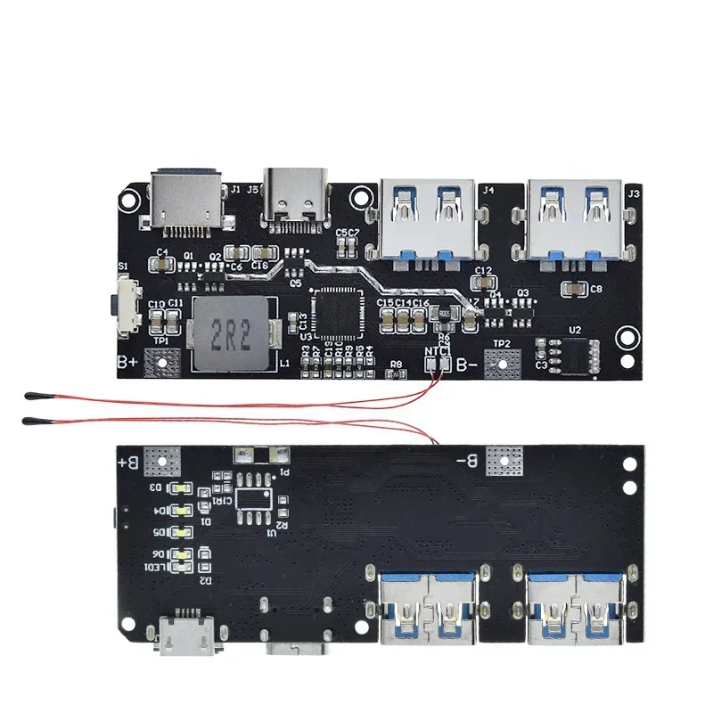 LED  USB ͸ 18650  , µ  ȸ ȣ, ũ/C Ÿ USB, QC4.0, QC3.0, 5V, 4.5A, 22.5W
