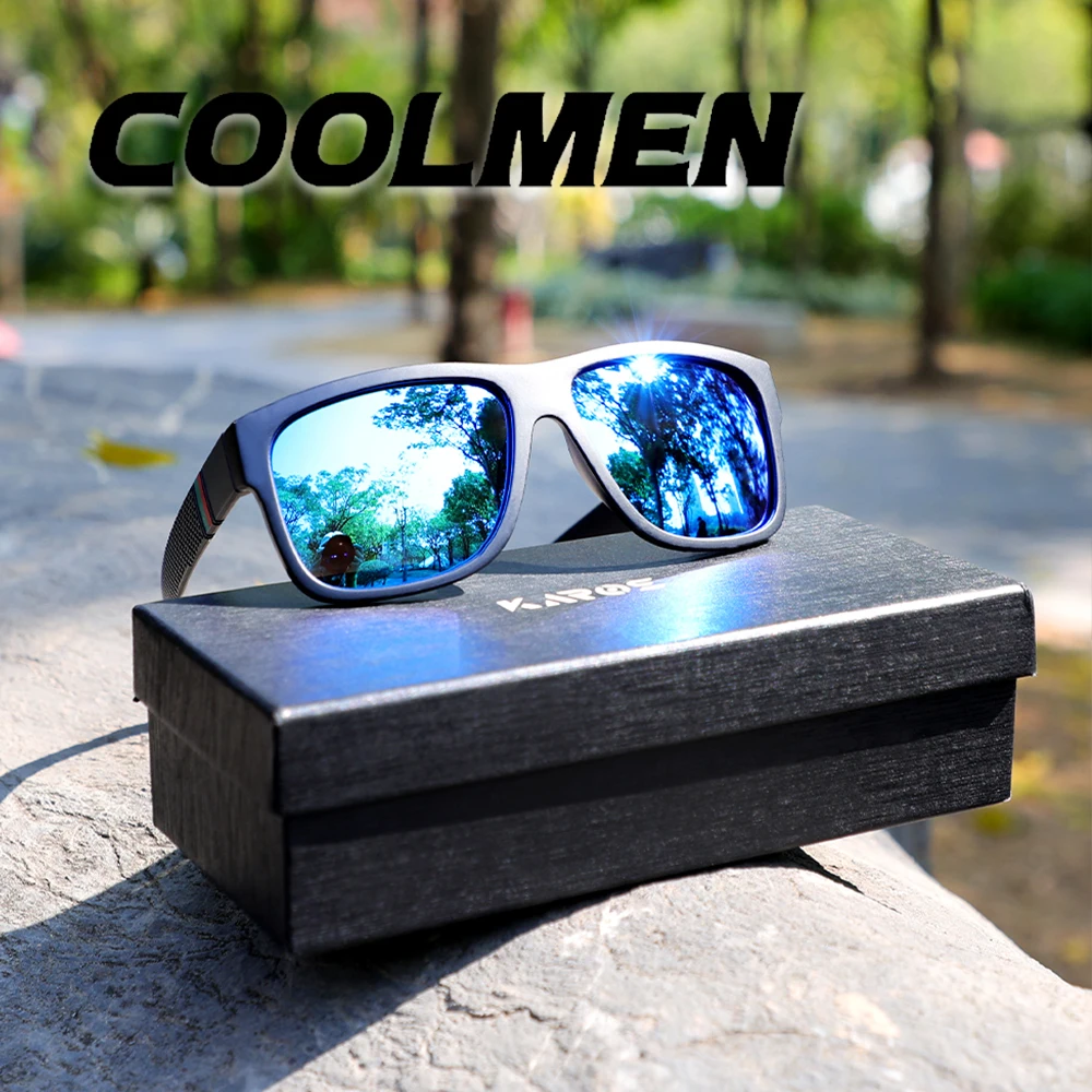 COOLMEN 유니섹스 패션 선글라스 미끄럼 방지 템플 편안한 코 패드 사이..