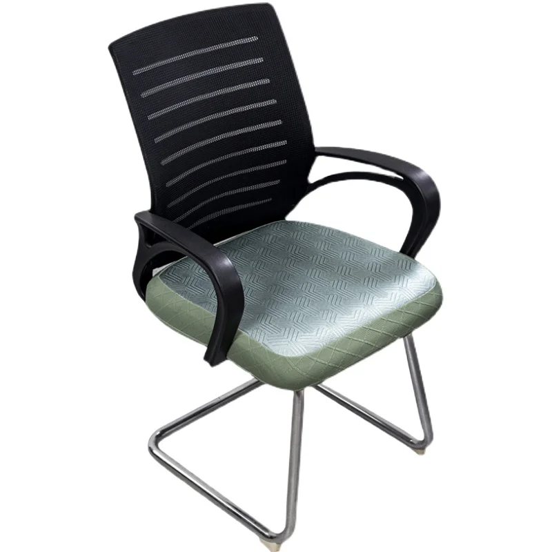 여름 얼음 실크 컴퓨터 의자 커버 사무실 간단한 세련된 경량 변형 의자 좌석 패드 유니버설 편안한