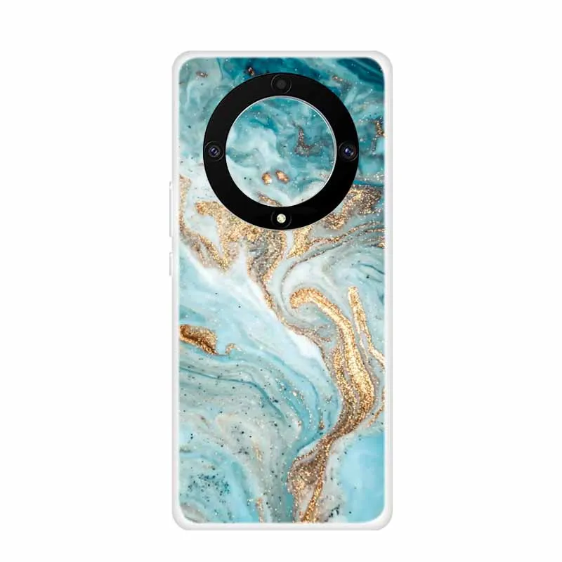 Marble Clear Soft TPU Silicone Back Cover - Transparent Coque