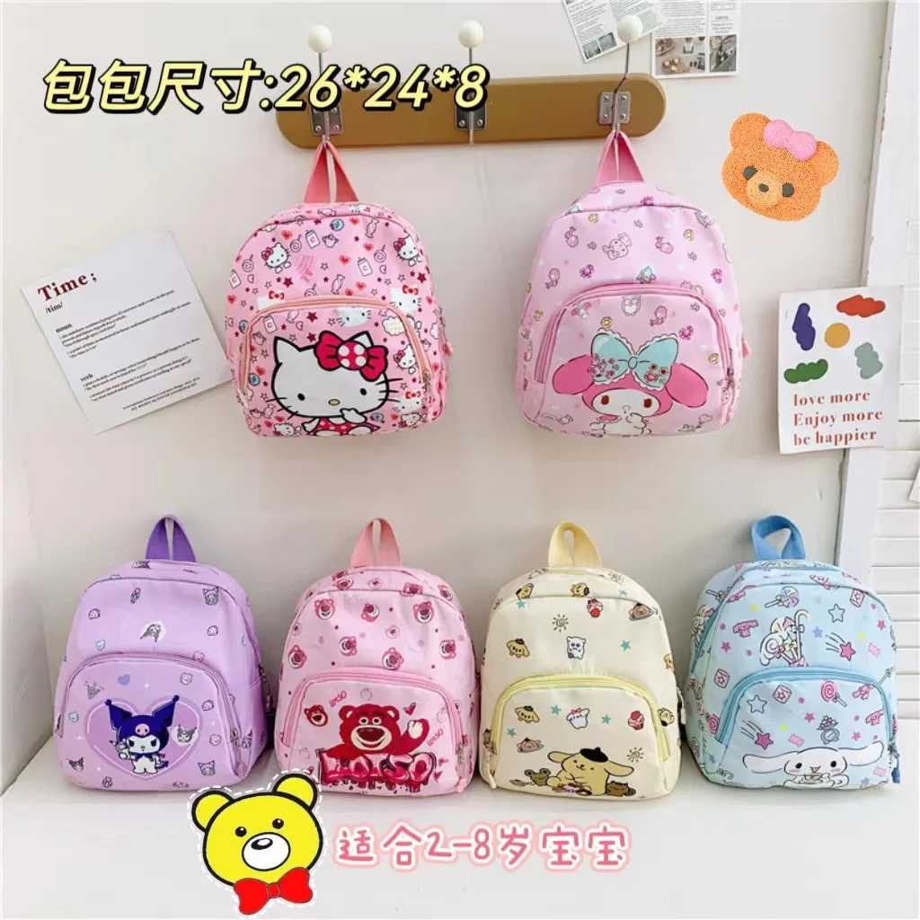 

Kawaii Sanrio, Hello Kitty Kuromi новая детская школьная сумка Повседневная мода детский сад мультфильм анимация портативный рюкзак подарок