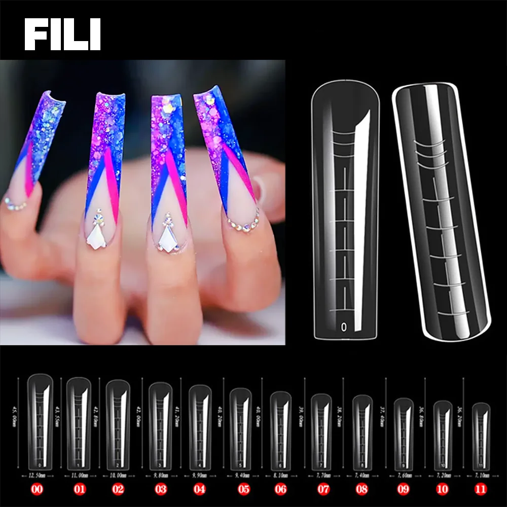 120Pcs Nail Extension Mold Poly UV Gel Top Forms DIY Manicure Tools