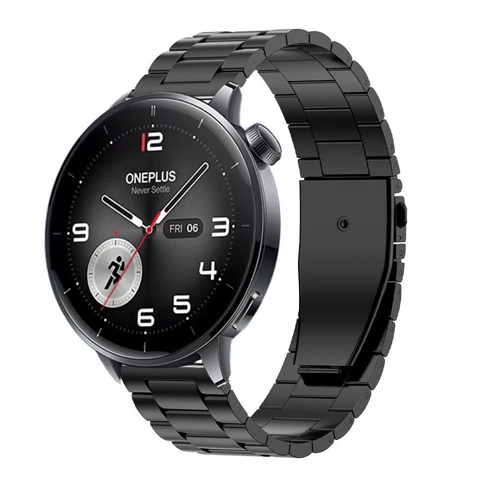 Versatile Metal Stainless Steel Watch Strap, 18mm/22mm, Premium Wristband