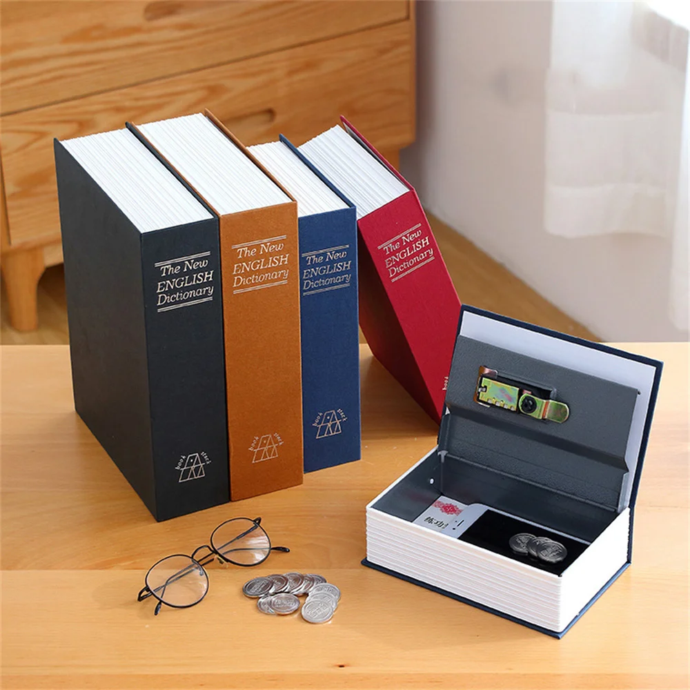 Key Storage Box Mini Book Dictionary Safe