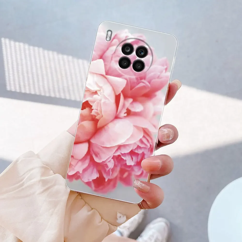Elegant Marble Soft Silicone Clear Case for Honor and Nova Series - Premium Shockproof Bumper Protection