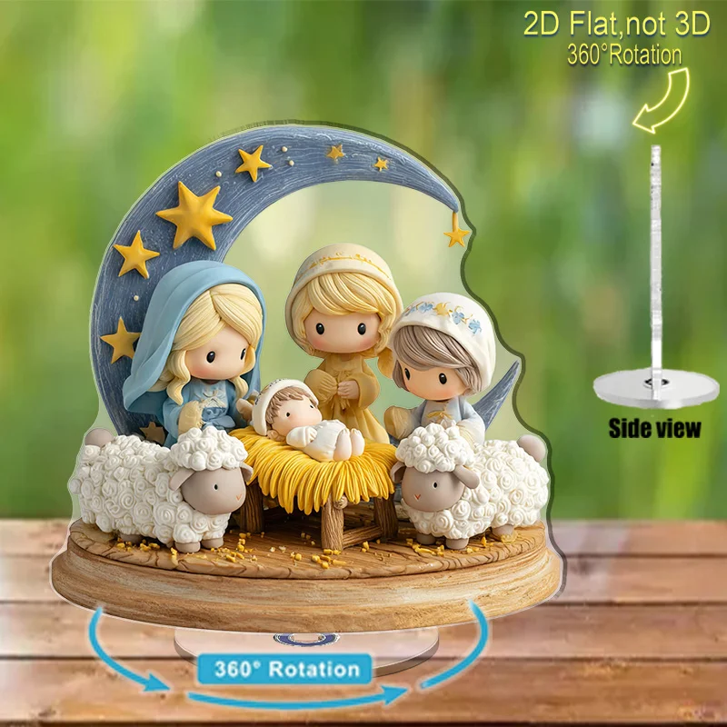 Rotating Nativity Desktop Ornament 2