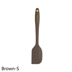 Premium Silicone Cake & Butter Spatula Set - Nonstick Baking Tools & Accessories (Brown-S)