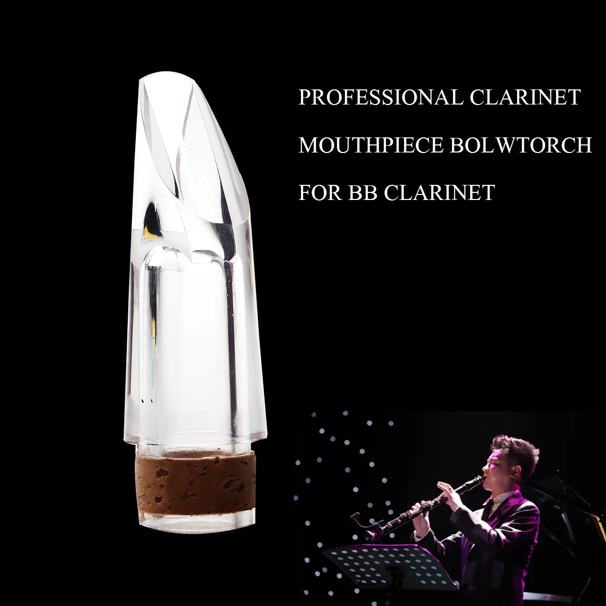 

Clarinet clarinet reeds Bolwtorch Transparent Clarinet for Clarinet cap Accessories clarinet ( Transparent )