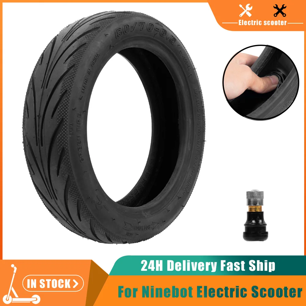 

60/70-6.5 Tubeless Tire For Ninebot Max G30/G30D G30LP Electric Scooter 10inch 60/70-6.5 Stab Resistant Gel Self-Healing Tyre