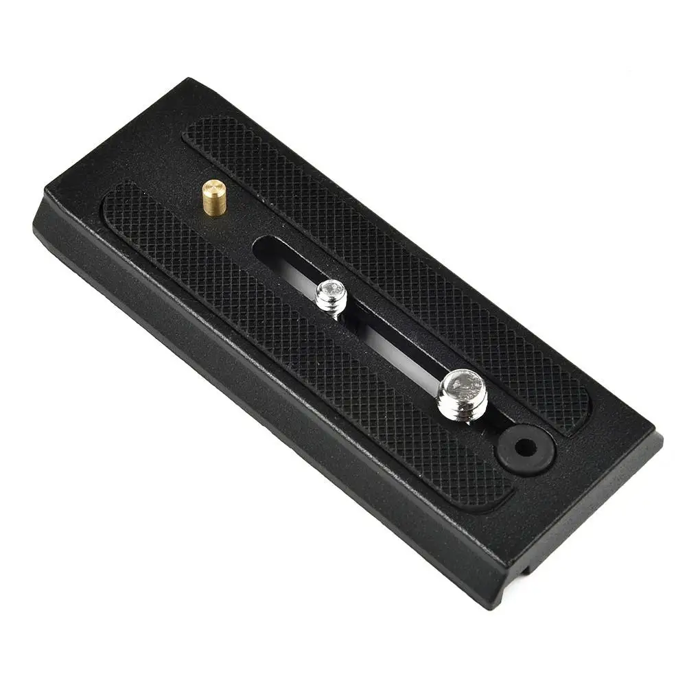 Manfrotto 503HDV MH055M0-Q5 알루미늄 합금용 슬라이딩 퀵 릴리스 플레이트(1/4 및 3/8 나사 포함) 검정색