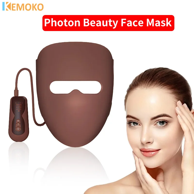 

4 Color Light Facial Led Mask Red Light Therapy Photon Rejuvenation 320 LED Beads Masks Wrinkle Anti-Acne Tighten Beauty Care