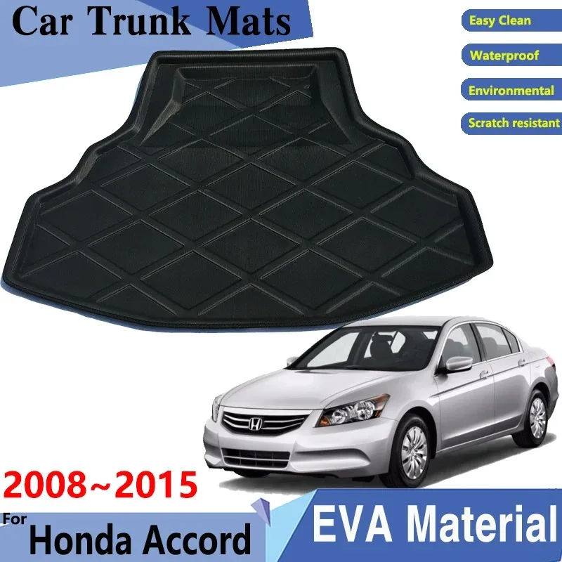 

Car Trunk Mat 3D EVA Material For Honda Accord 8th Gen 2008~2015 MK8 Car Cargo Tray Trunk Mat Rear Pads Easy Clean Accessories