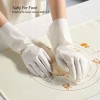 White Nitrile Gloves Extended And Durable Gloves For Kitchen Washing Waterproof Household Cleaning Tools Home Accessories 2