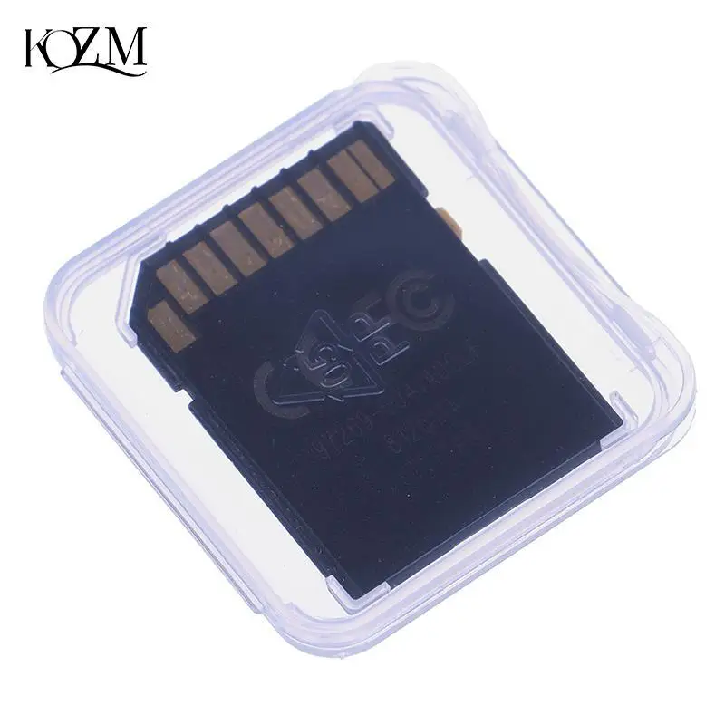Custodia Protettiva Per Custodia Per Scheda Di Memoria Da 10 Pezzi Per Scheda Sd Sdhc Mmc Xd Cf Bianca Trasparente