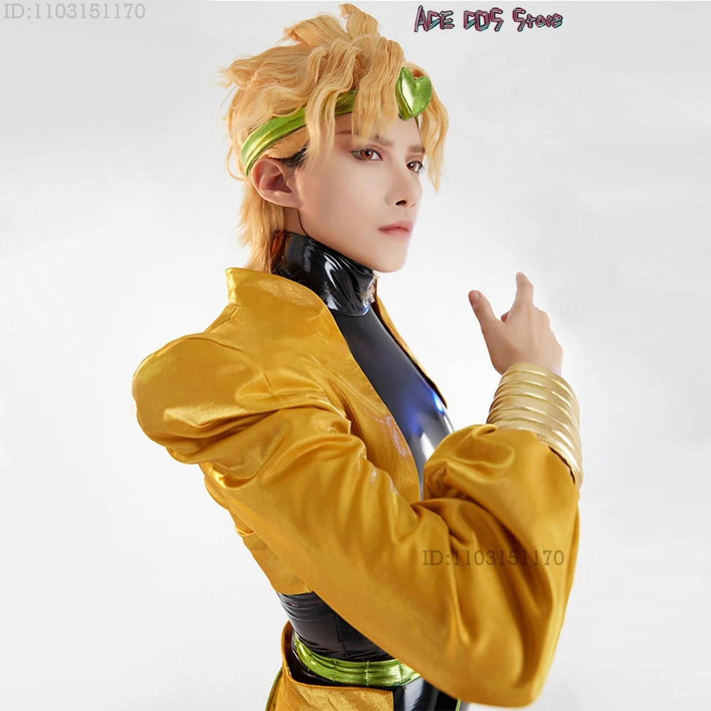 ディオブランドコスプレ服ブーツ衣装ウィッグジョジョのアニメ奇妙な
