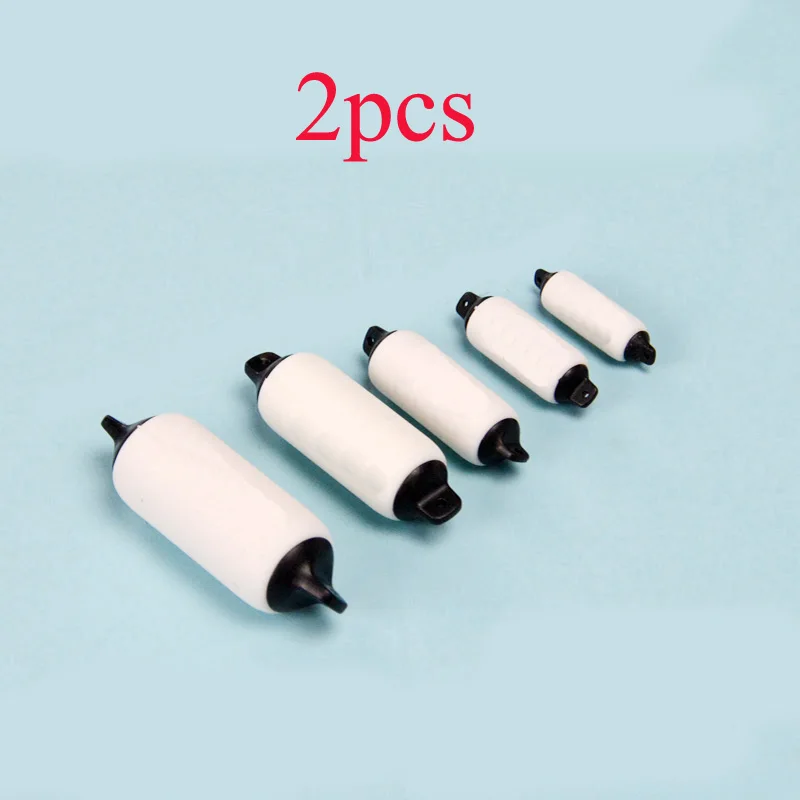2PCS Simulation Assembled Model ABS/Silicone Crash Column White Collision Post 20*8/22*10/29*12/34*15/3.5*18mm for RC Boat Parts
