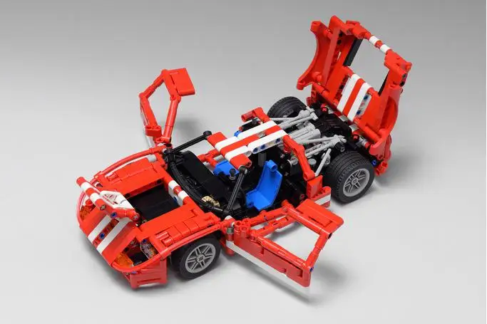 클래식 MOC-42772 GT (1:16) 슈퍼 레이싱 빌딩 블록 모델, 성인 및 어린이 명절 선물, 신제품