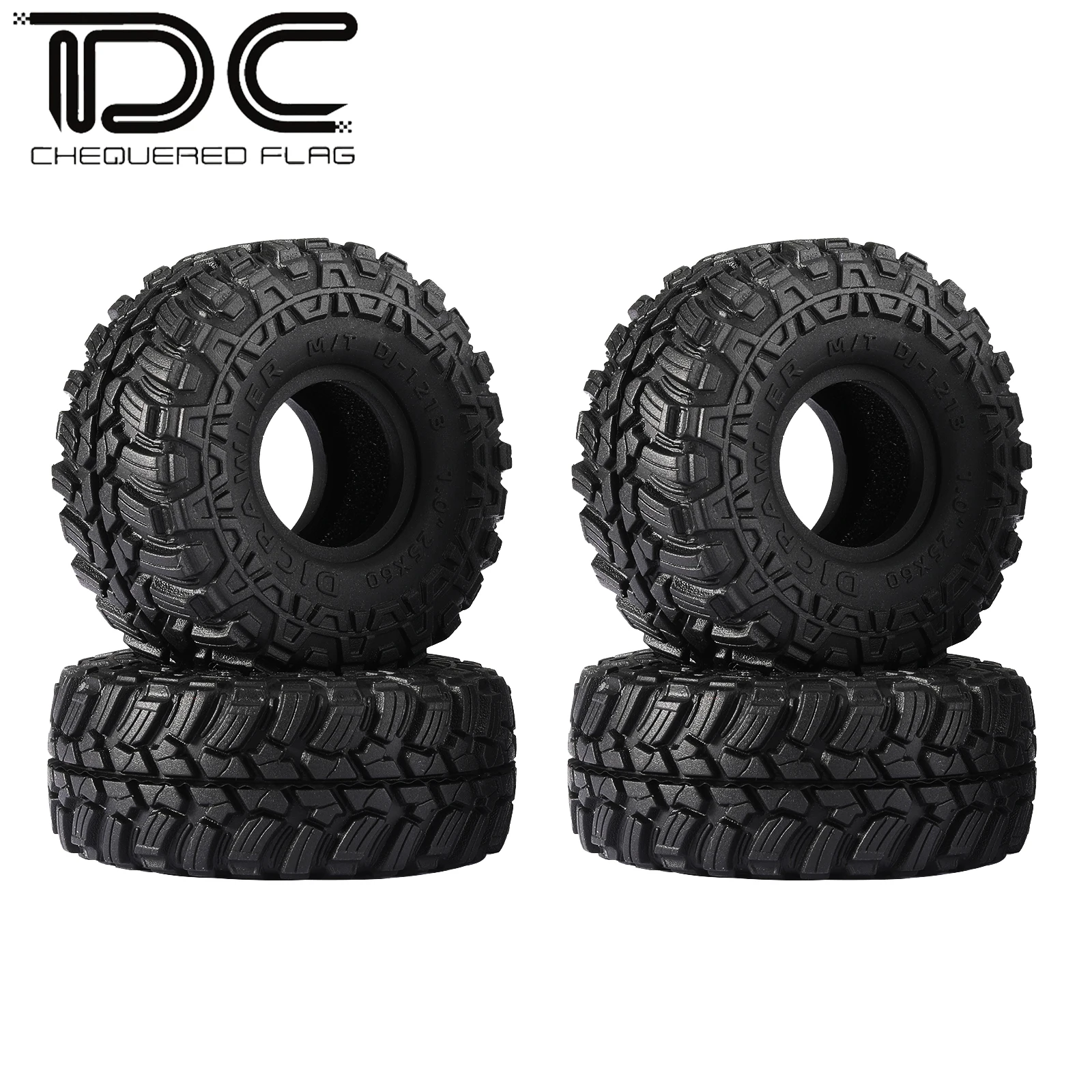 

DC 60*25mm Swamp Stomper 1.0" Wheel Tires for 1/24 1/18 RC Crawler Car SCX24 AX24 TRX4M FCX24 Upgrade Parts