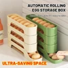 4Layers Fridge Egg Storage Box Automatic Rolling Eggs Holder Rack Ladder Style Refrigerator Eggs Dispenser Egg Organizer Holder 1