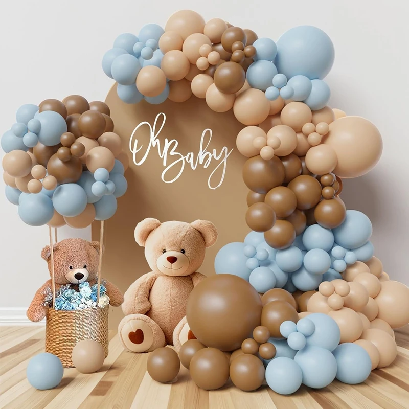 Macaron Blauer Ballon-Girlandenbogen-Set, alles Gute zum Geburtstag, Party-Dekoration, Kinder, Hochzeit, Geburtstag, Ballons, Babyparty, Partyzubehör – Detail 6