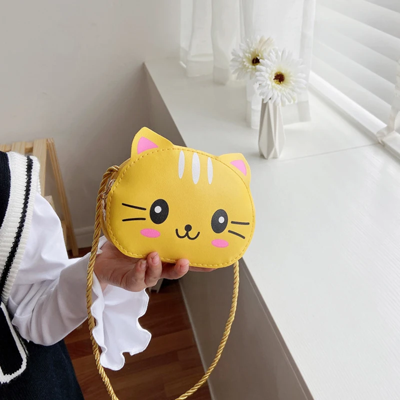 Mini Children Bag Anime Figures Purple Pink Cute Silicone Bags Coin Purse Shoulder Bag Cartoon Kawaii Fashion Toys For Kids Gift