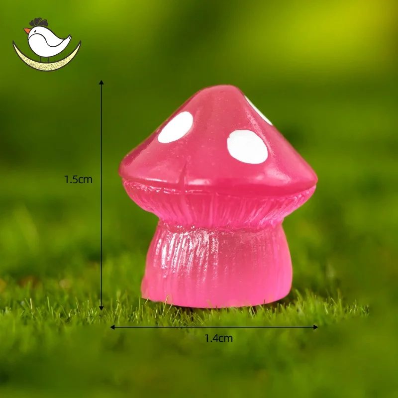 Mini Mushroom Ornament Kids Star Luminosas Glow in the Dark Resin Glowing Luminous Gift 32/16/8pcs Mix Color Stars Shine Novelty